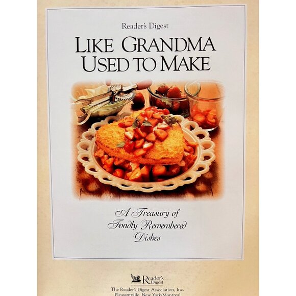 Like Grandma Used To Make Cookbook Treasure Recipe Book Hardback Reader's Digest - Picture 4 of 16
